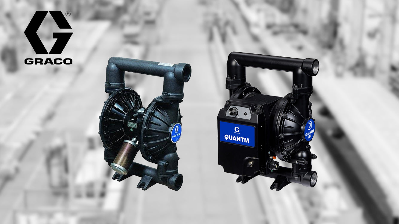 Choosing Between Air and Electric: Graco Husky vs. QUANTM™ Double Diaphragm Pumps for Machinery Manufacturers