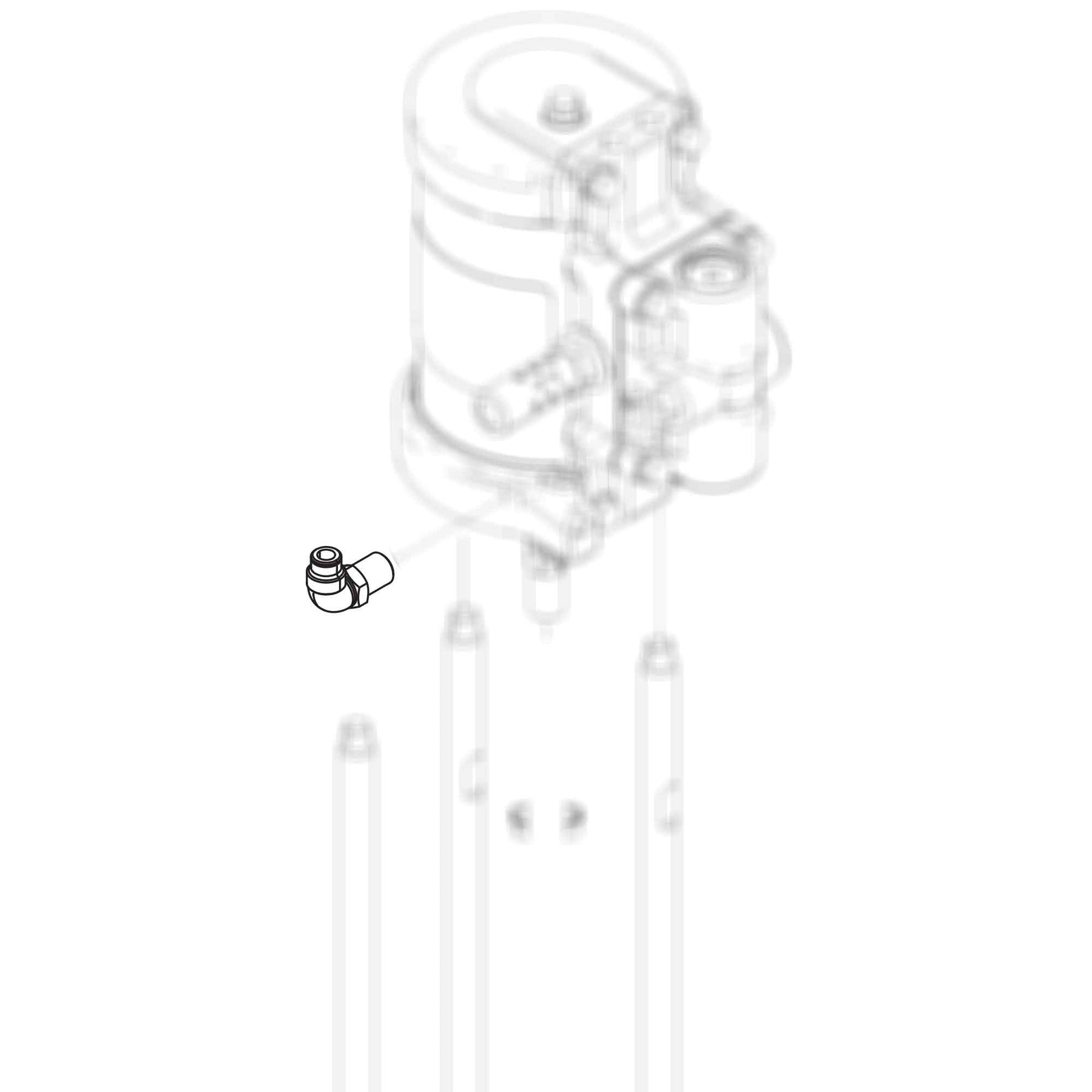 121022 - Fitting Elbow Male, 1/4 Npt