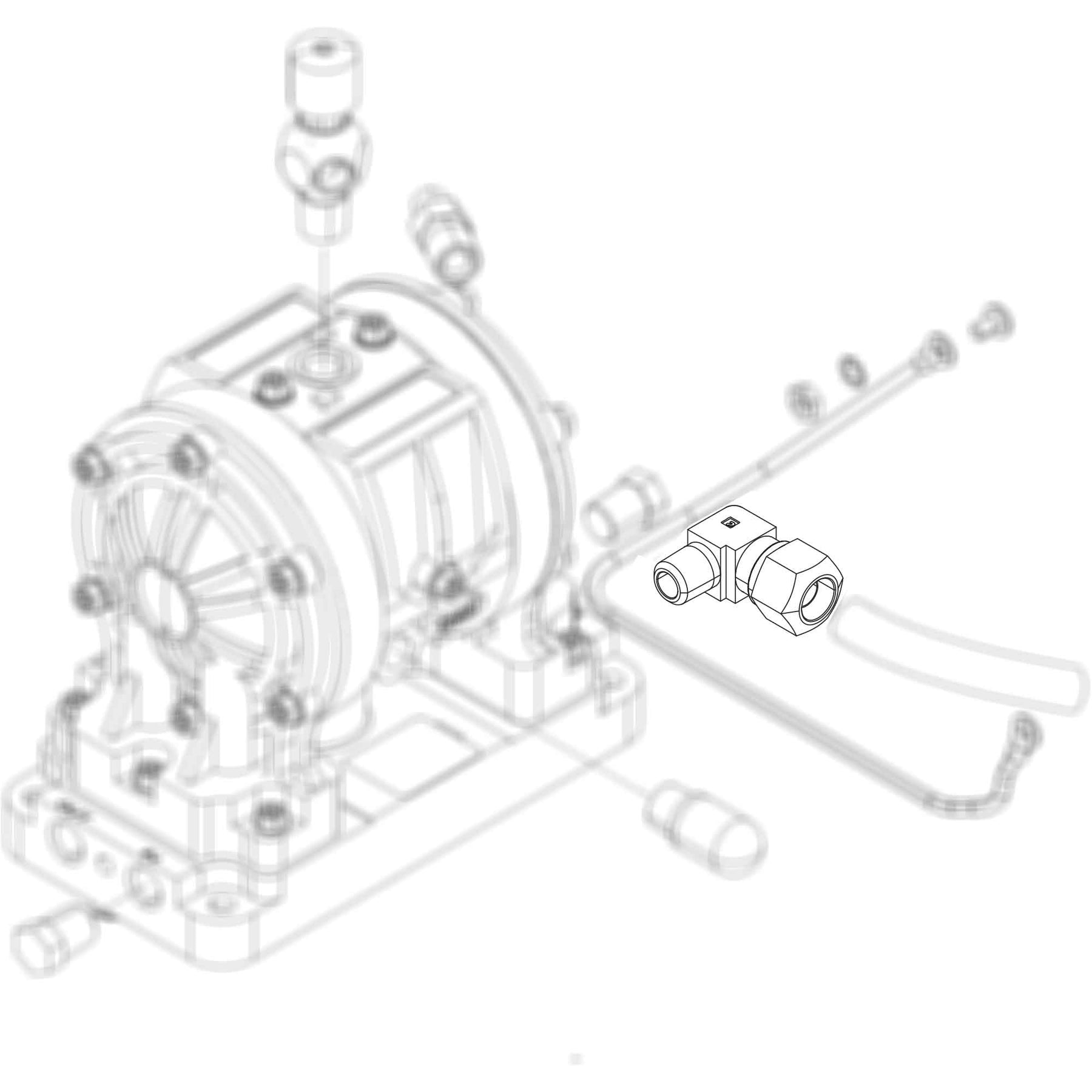 126897 - Fitting Elbow 1/2 x 1/4 nptm