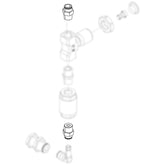 128638 - Raccord, PTC Droit 3/8"