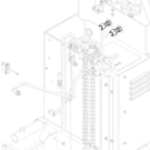 16G924 - Sortie du réchauffeur du tube de fluide B