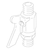 208393 - Vanne à boisseau sphérique 3/8" mâle aux deux extrémités