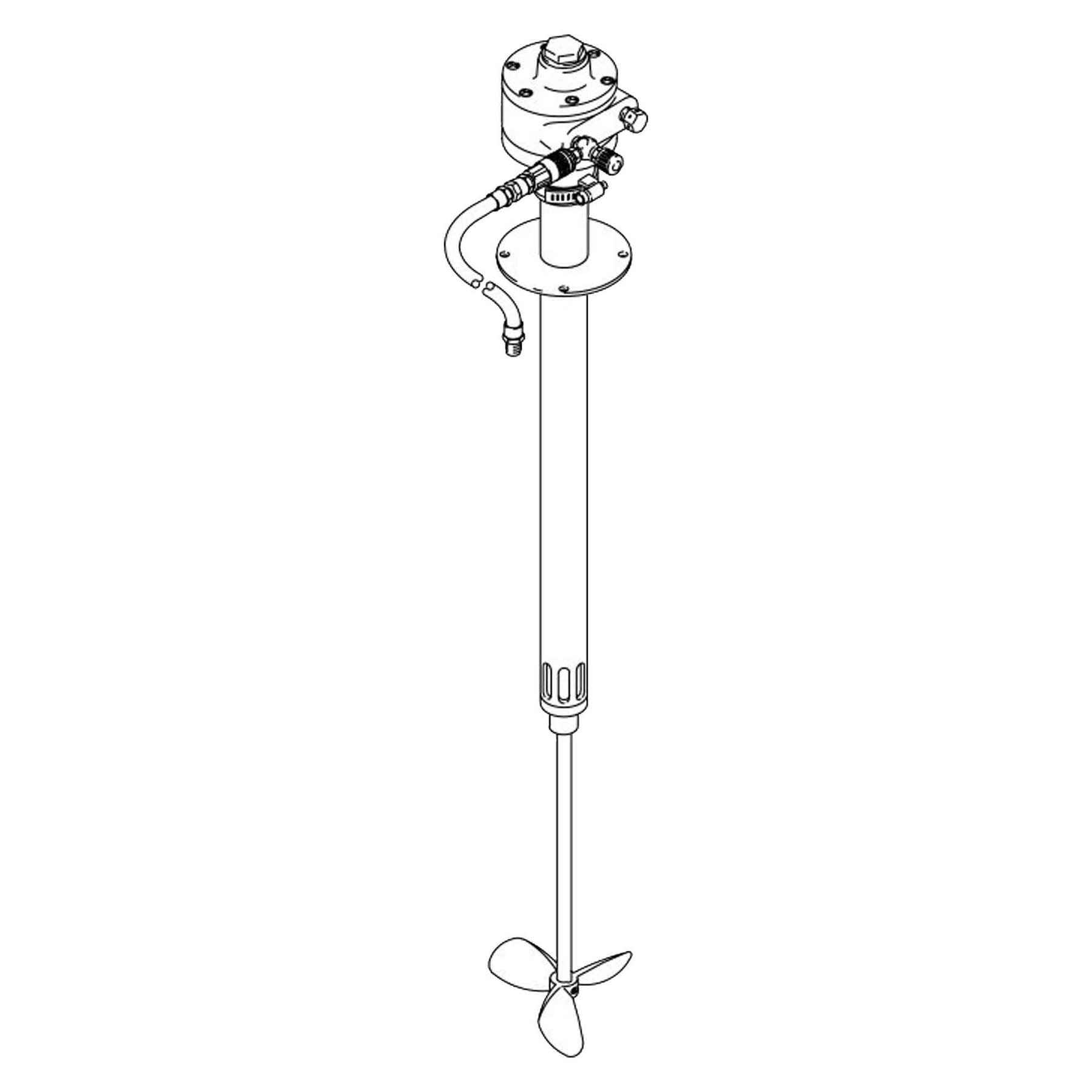 222698 - Drum agitator without mounting tube