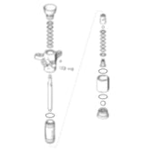 237172 - Garniture en cuir avec kit de réparation de secours en PTFE