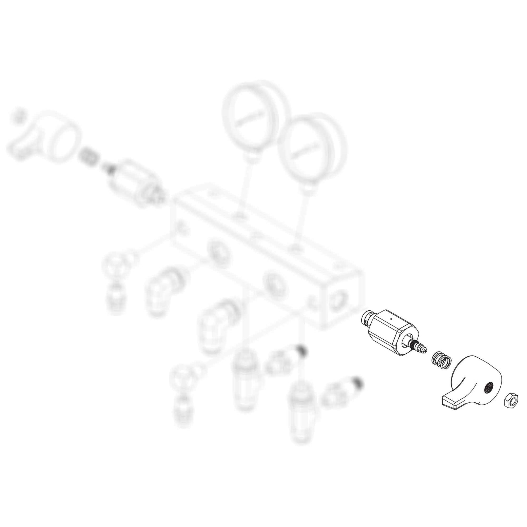 255150 - Drain Valve Kit Resin (Blue)