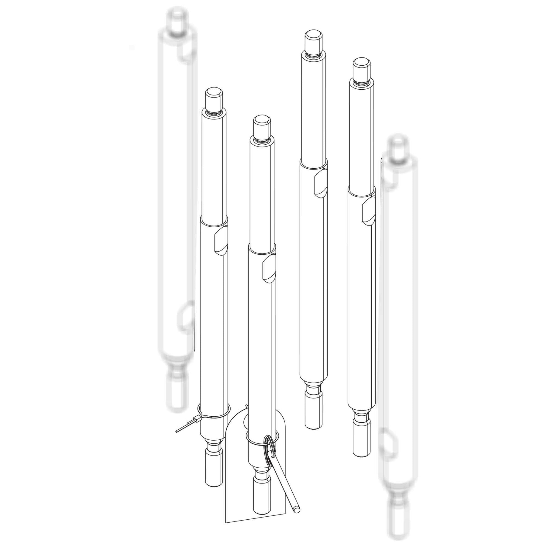 262468 - Rod Tie 14.25 long, w/shoulder