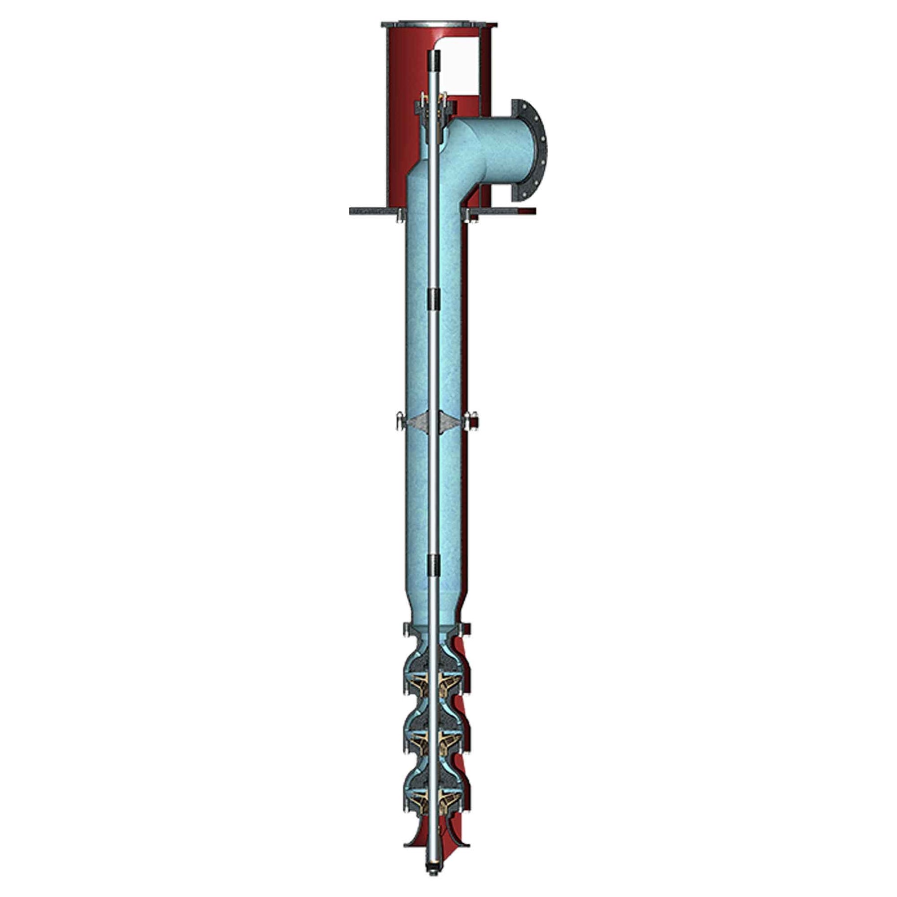 Pompe à arbre de transmission ouvert Simflo