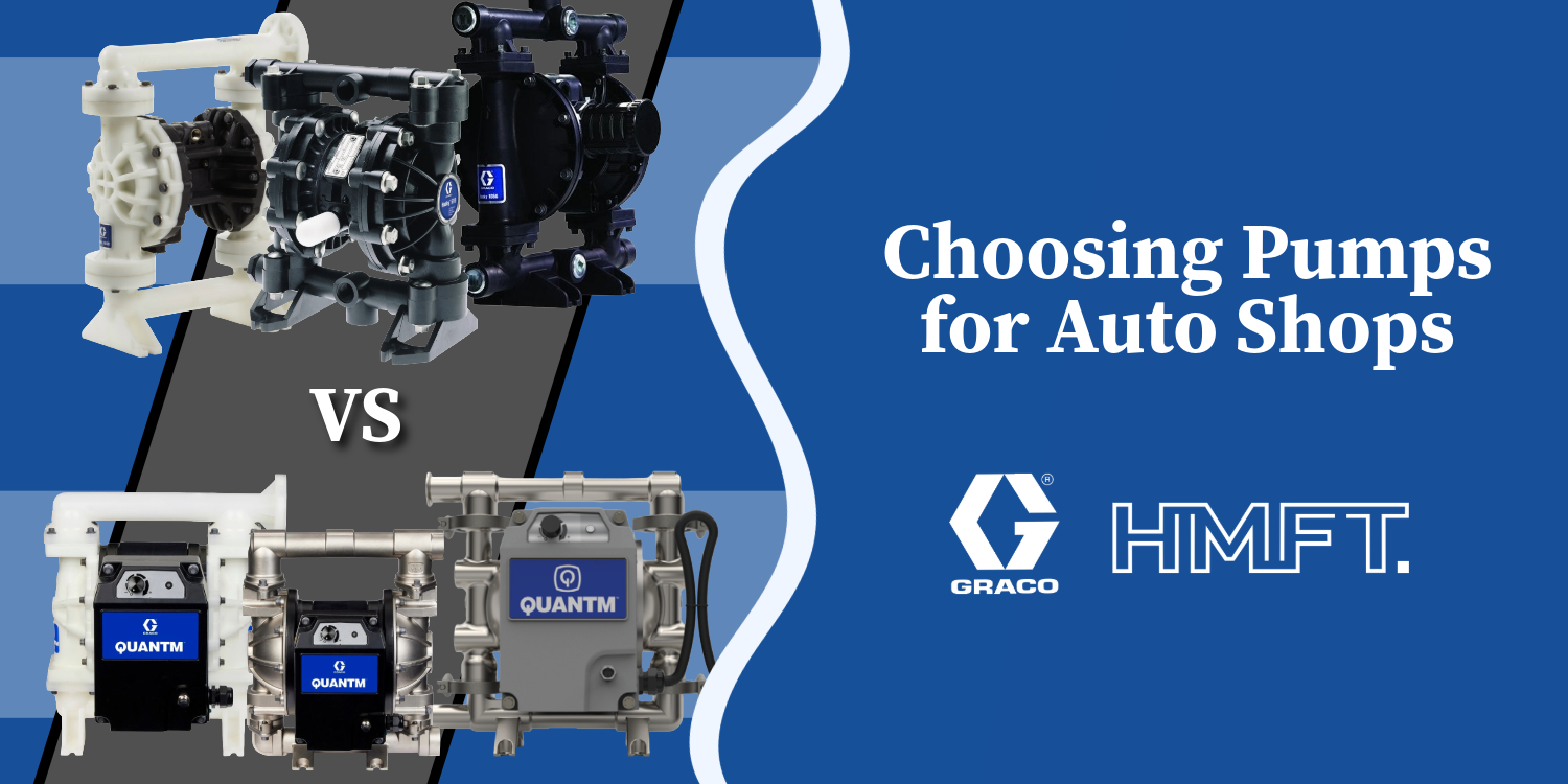 Choosing Between Graco QUANTM EODD and Husky AODD Pumps for Auto Body Shop Applications