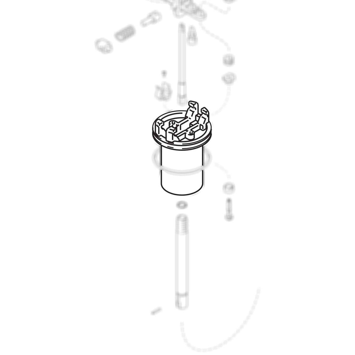 15W205 - Moteur à piston pneumatique, 2-1/4"