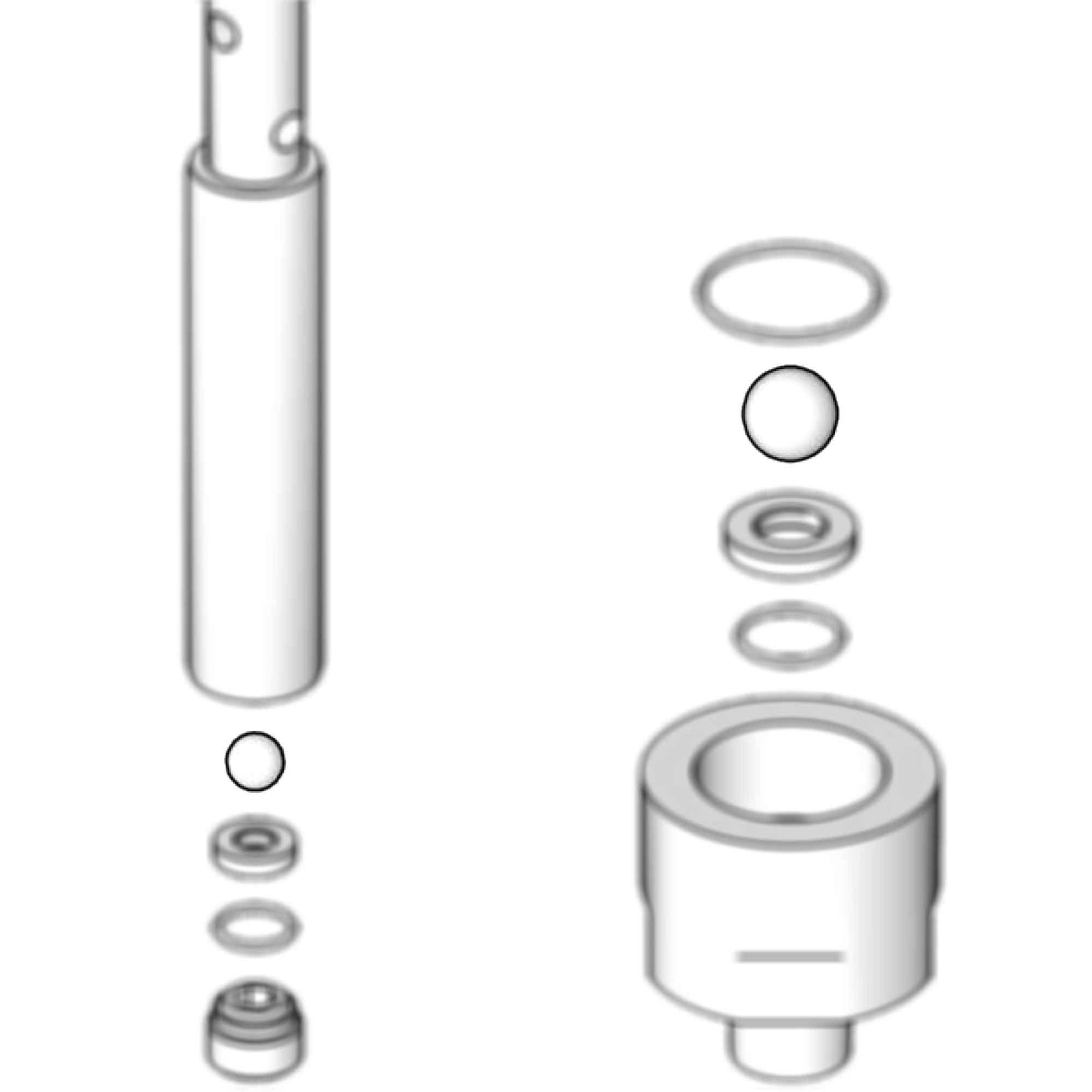 24A263 - Merkur Stainless Steel Check Ball Kit