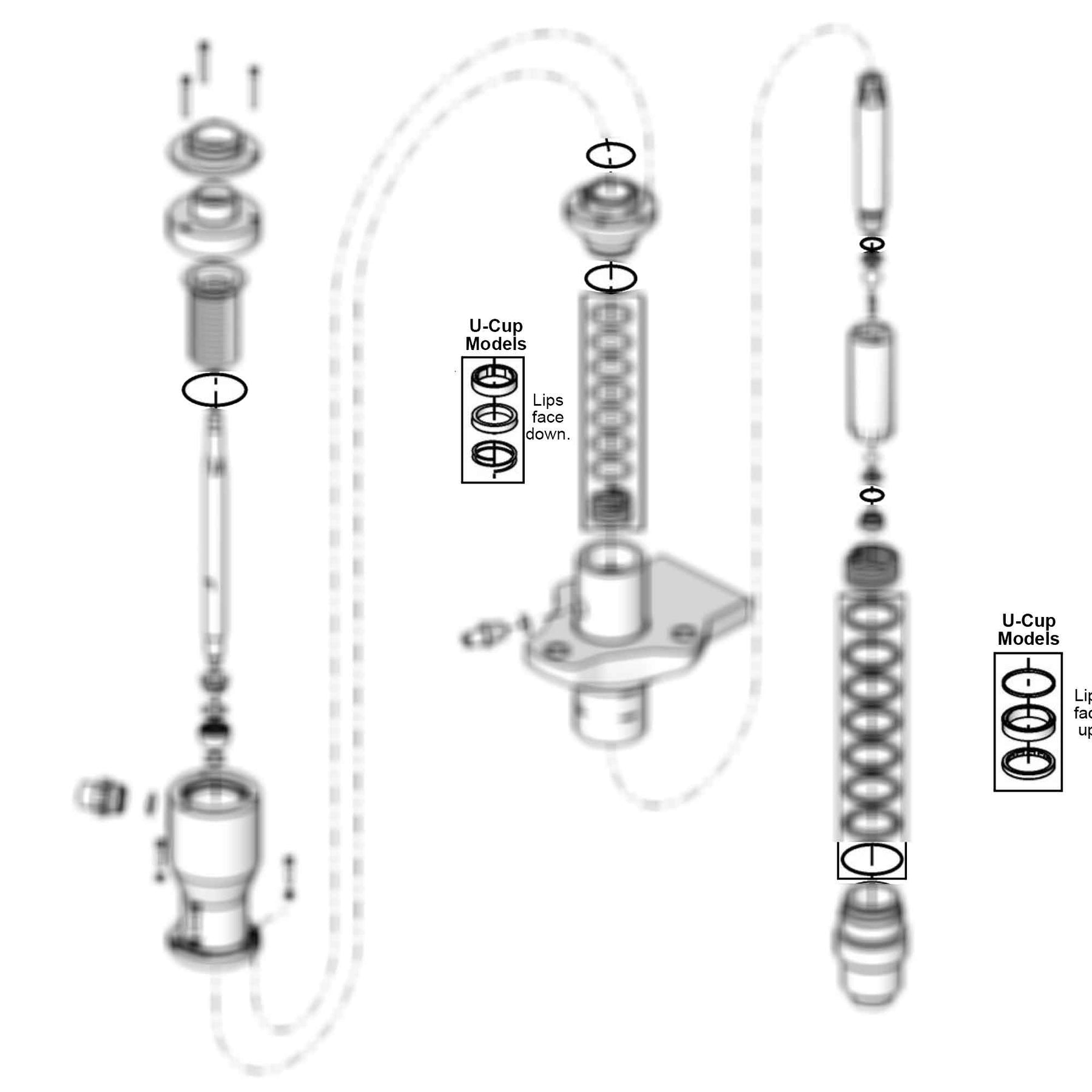 24E631 - U-Cup Repair or Conversion Kit