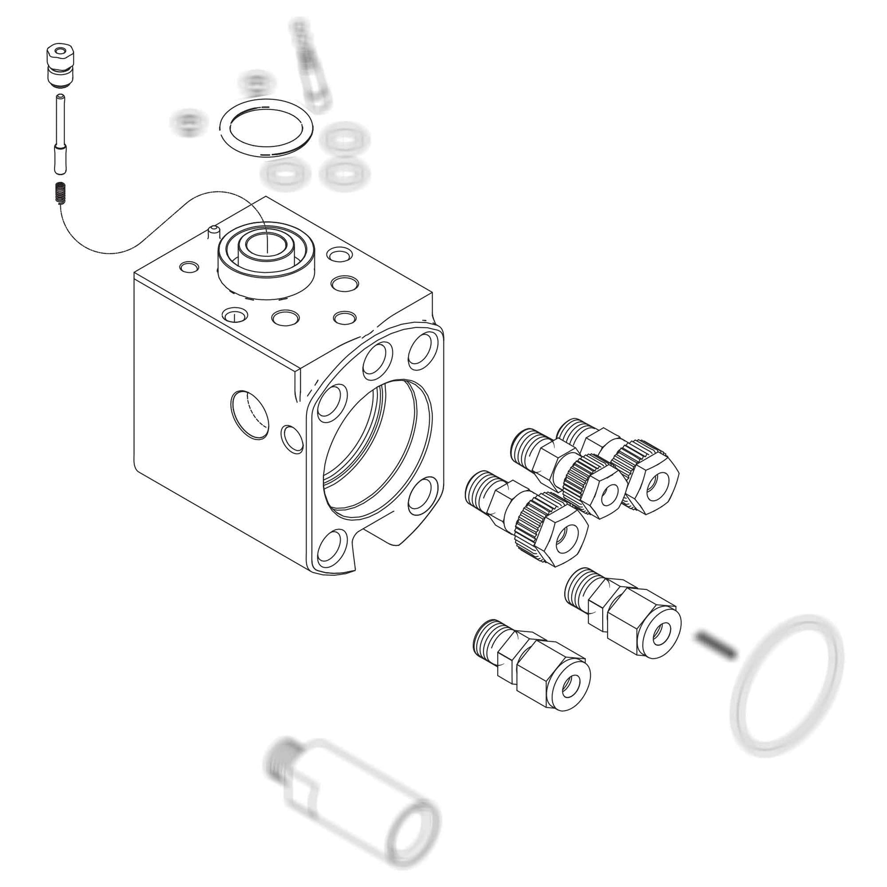 24X826 - Kit de collecteur à montage arrière (LC1020)