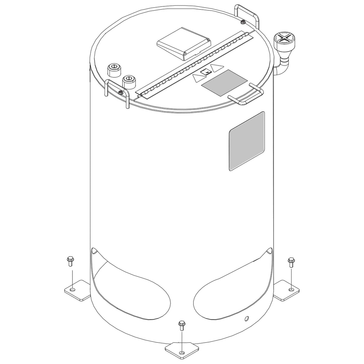 26C482 - Hopper Heated 240V