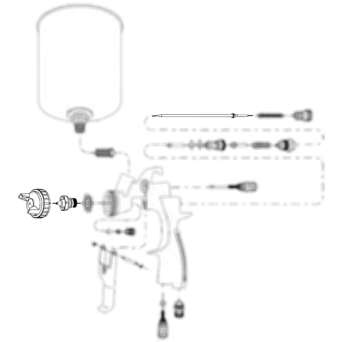 Needle, Nozzle, Air Cap Kit